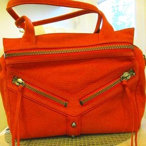 Botkier Handbag, Coral w/Gunmetal Hardware, New